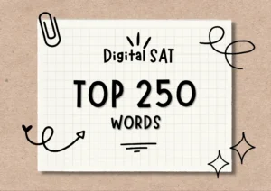 Most tested vocabulary on the digital SAT
