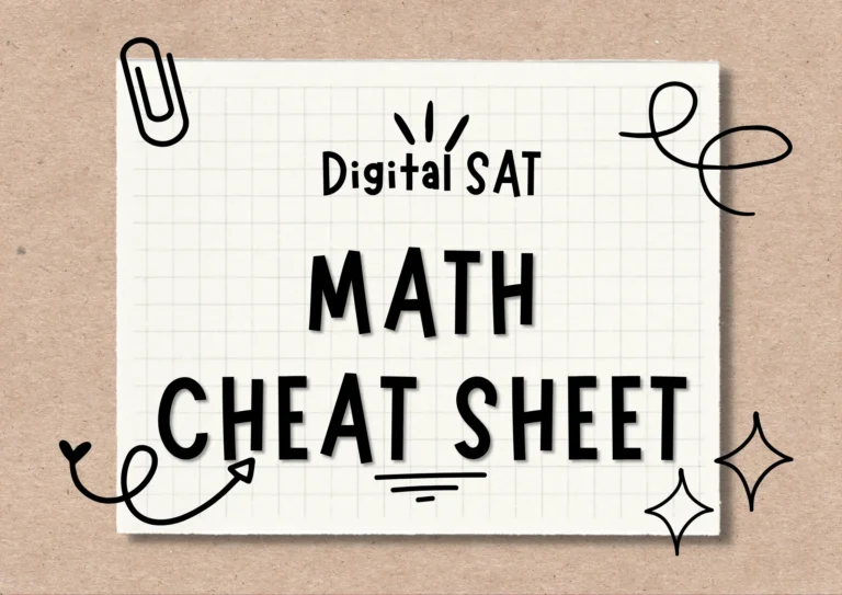 Digital SAT - Math Cheat Sheet